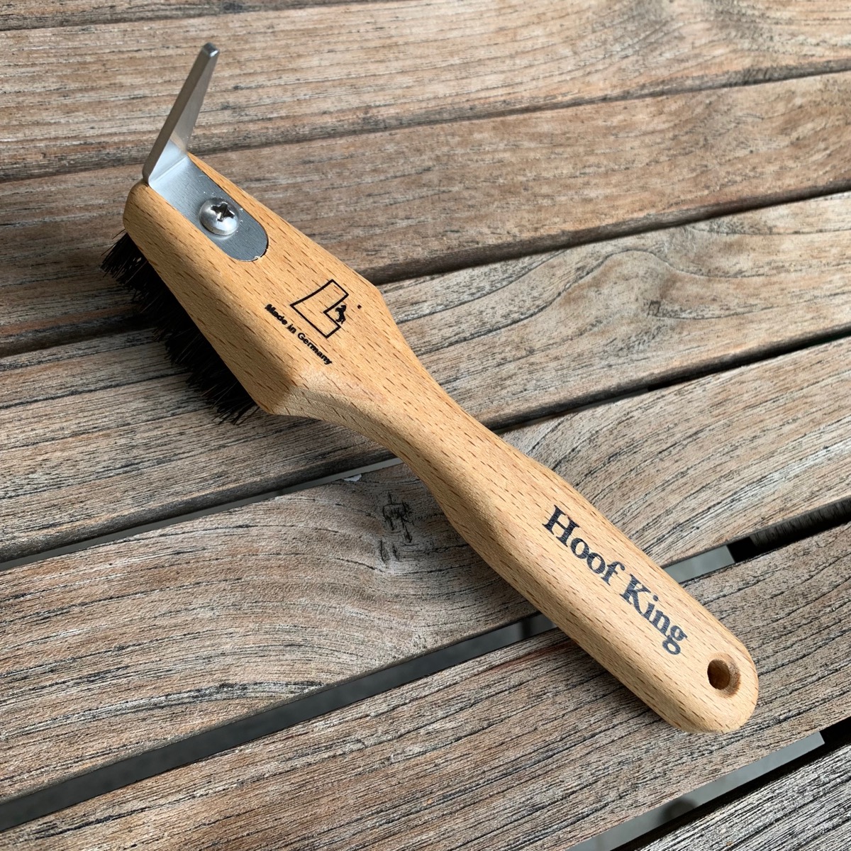 Hoof King Hufkratzer aus Holz mit Naturfaser