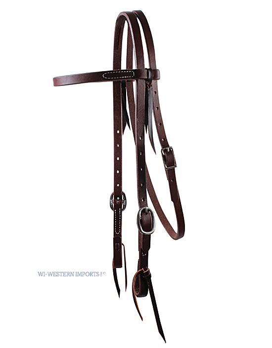 RH Browband Headstall – Double Buckle