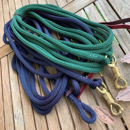 6 m Seil in marineblau und tanne