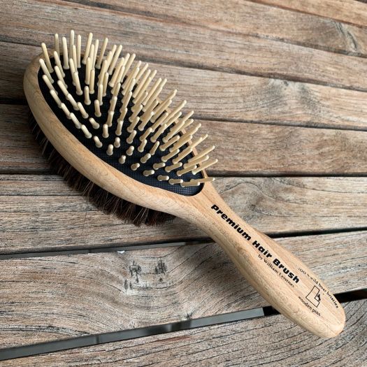Premium Hair Brush mit Wildschweinborste